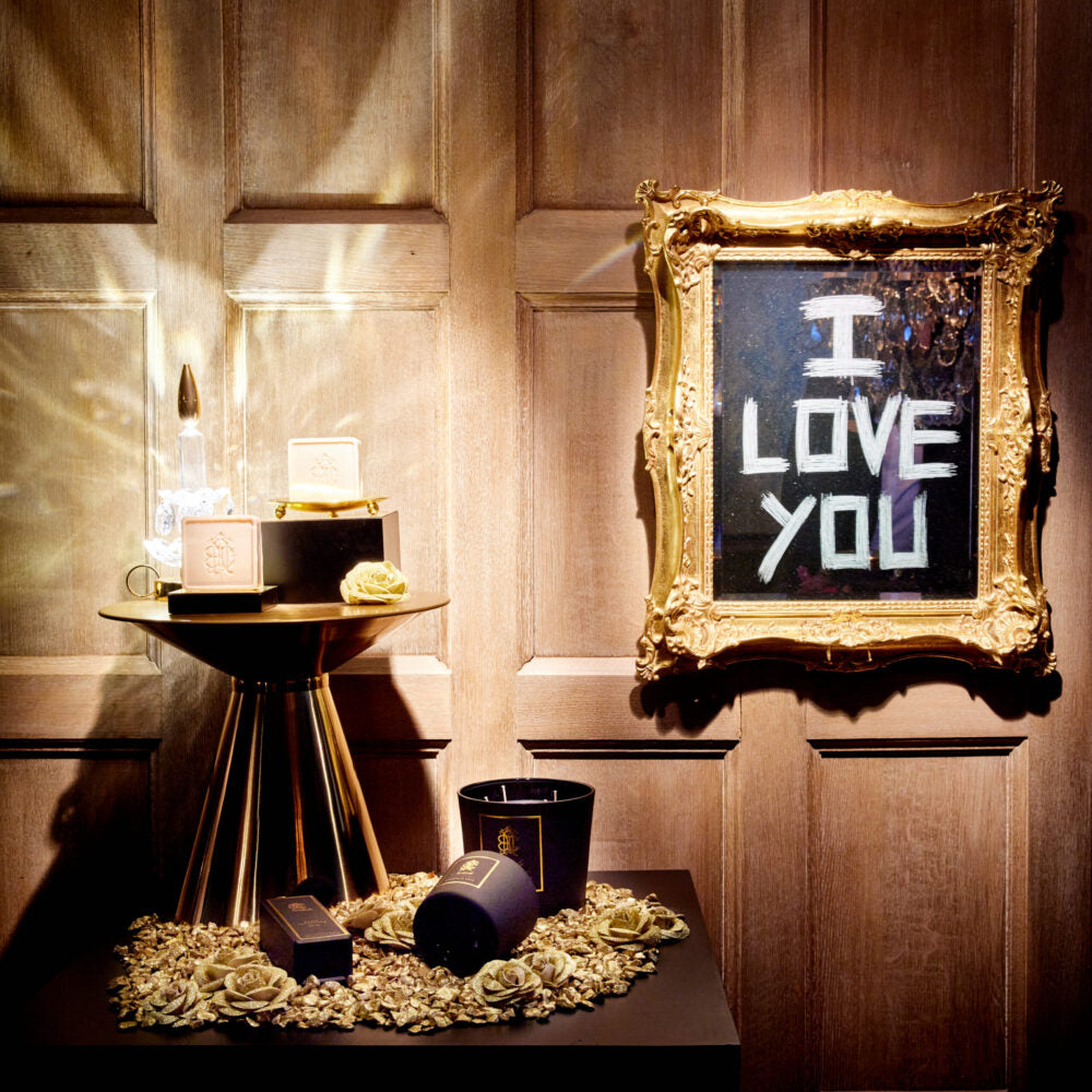 Le Parfum de Nathalie - Luxe zeep op verguld presenteerschaaltje (150 gr)