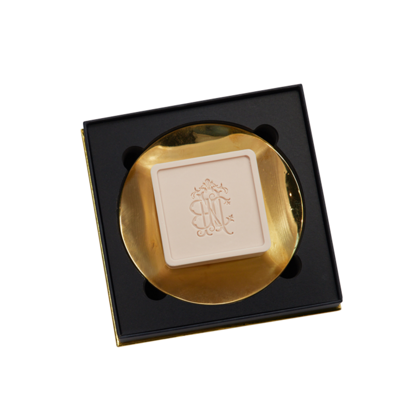 Le Parfum de Nathalie - Luxury soap on a gold-plated presentation dish (150 gr)